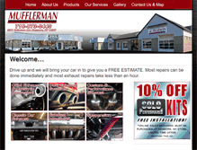 Tablet Screenshot of mufflerman.net